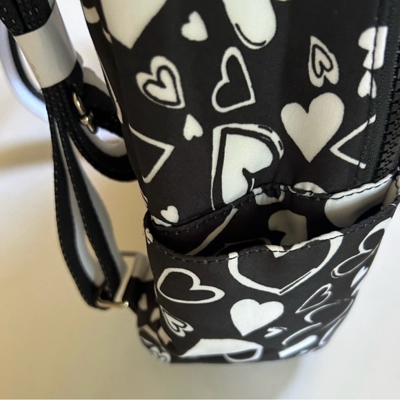 Brighton Black and White Heart Backpack New without tags. cute! Retails $150! - Picture 6 of 12